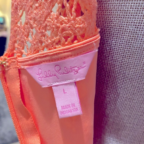 Lilly Pulitzer Orange Sheath Halter Mini Dress - Picture 8 of 8